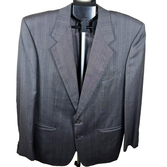 Ermenegildo Zegna Suit Jacket Blazer Mens Gray Wool 44 US 54 IT - Picture 7 of 14